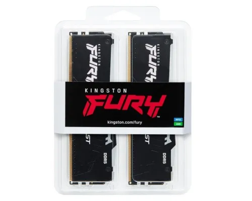 Модуль памяти для компьютера DDR5 16GB (2x8GB) 6000 MHz Beast RGB Kingston Fury (ex.HyperX) (KF560C40BBAK2-16)