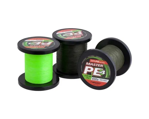 Шнур Select Master PE 1000m Dark Green 0.20mm 24kg (1870.15.91)