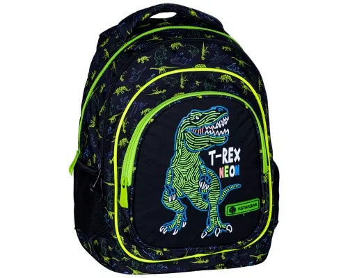 Рюкзак школьный Astrabag AB330 T-Rex Neon Черный с зеленым (502023064)