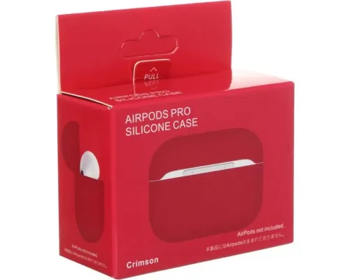 Чохол для навушників Armorstandart Ultrathin Silicone Case для Apple AirPods Pro Crimson (ARM55964)