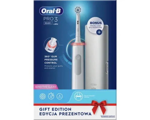 Электрическая зубная щетка Oral-B Pro 3 3500 D505.513.3X WT (4210201395539)