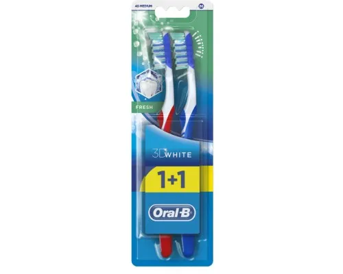 Зубная щетка Oral-B 3D White Fresh Medium 2 шт. (3014260111762)