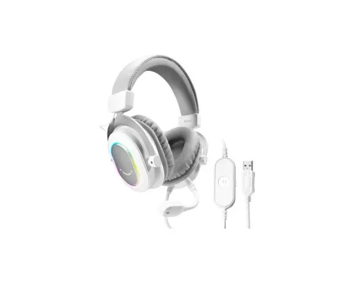 Наушники Fifine H6 RGB 7.1 White (H6W)