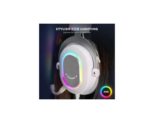 Наушники Fifine H6 RGB 7.1 White (H6W)