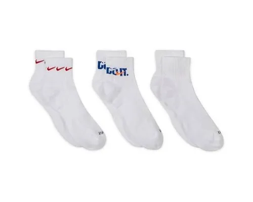 Шкарпетки Nike U NK EVERYDAY PLUS CUSH ANKLE DH3827-902 38-42 3 пари Мультиколор (195244784080)