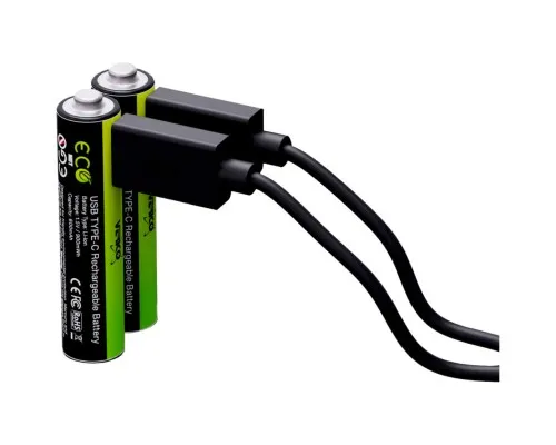 Акумулятор Verico AAA USB Type-C 600mAh 1.5V Li-ion * 2 (LoopEnergy) (1UDBT-A2WEB2-NN)