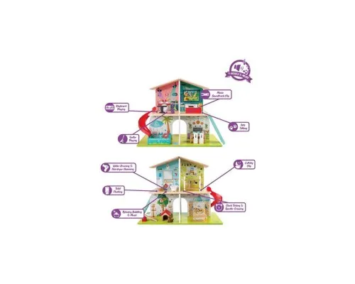 Игровой набор Hape Кукольный дом с горкой, мебелью и аксессуарами (E3411)