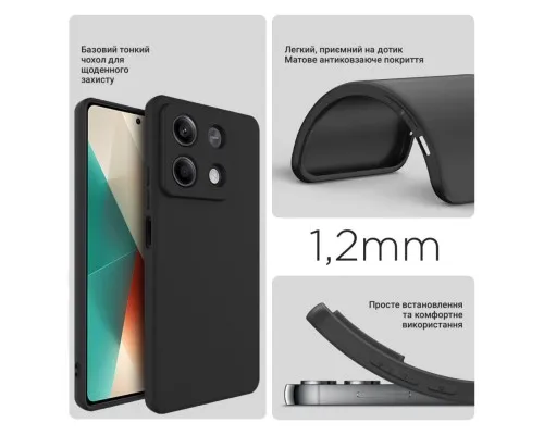 Чохол до мобільного телефона BeCover Xiaomi Redmi Note 13 5G Black (710911)