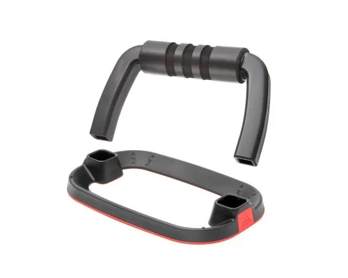 Упори для віджимань Adidas Performance Push Up Bars ADAC-12232 Чорний/Червоний (885652021579)