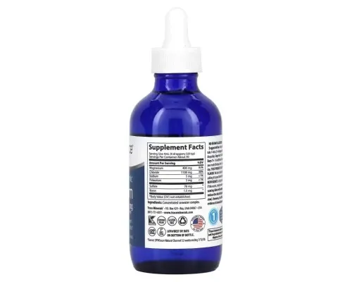 Минералы Trace Minerals Магний ионизированный в каплях, 400 мг, Ionic Magnesium, 118 мл (TMR-00353)