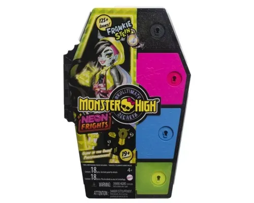 Лялька Monster High Неонові та бомбезні Жахо-секрети Френкі (HNF79)