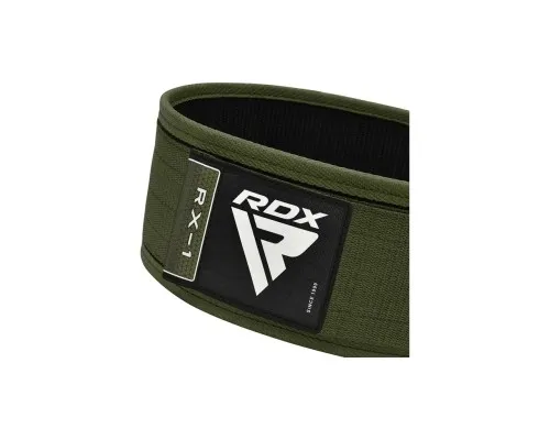 Атлетический пояс RDX RX1 Weight Lifting Belt Army Green L (WBS-RX1AG-L)