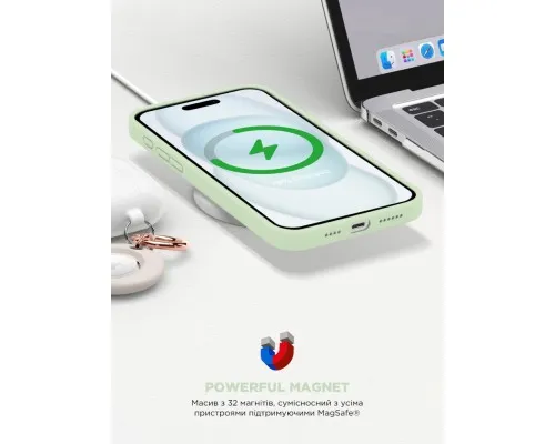 Чехол для мобильного телефона Armorstandart ICON2 MagSafe Apple iPhone 15 Soft Mint (ARM77010)