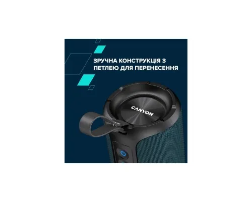 Акустическая система Canyon OnMove 15 EQ TWS IPX6 Dark Blue (CNE-CBTSP15BK)