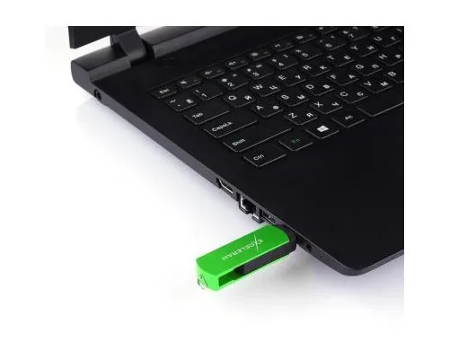 USB флеш накопитель eXceleram 64GB P2 Series Green/Black USB 2.0 (EXP2U2GRB64)