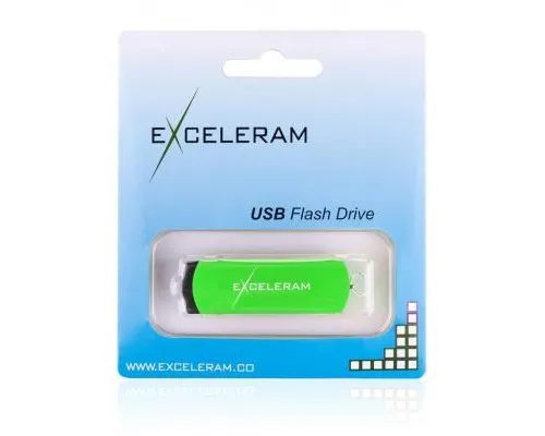 USB флеш накопитель eXceleram 64GB P2 Series Green/Black USB 2.0 (EXP2U2GRB64)