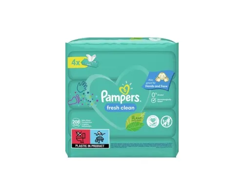 Детские влажные салфетки Pampers Fresh Clean 4х52 шт (8001841077949)