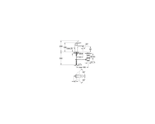 Змішувач Grohe Eurosmart Cosmopolitan basin M (23325000)