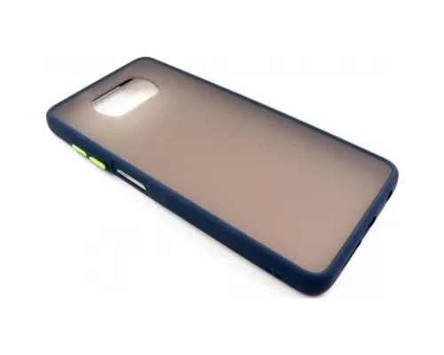 Чехол для мобильного телефона Dengos Matt POCO X3, blue (DG-TPU-MATT-69)
