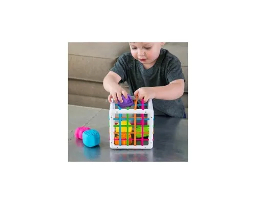 Развивающая игрушка Fat Brain Toys Куб-сортер со стенками-шнурочками InnyBin (F251ML)