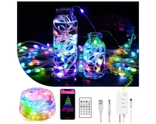 Гирлянда ColorWay Smart LED RGB WiFi+Bluetooth 10M 66LED IP65 (CW-GS-66L10UMC)