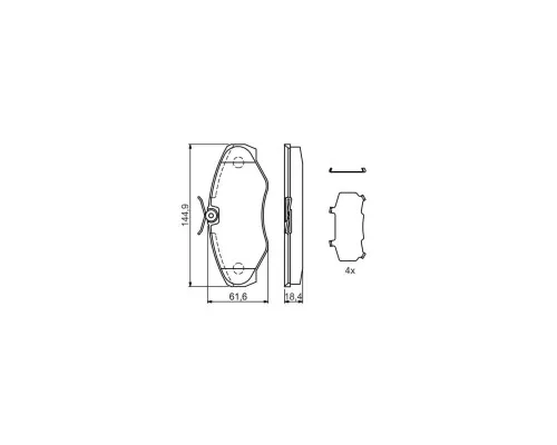 Гальмівні колодки Bosch 0 986 424 531