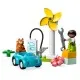 Конструктор LEGO DUPLO Town Ветровая турбина и электромобиль 16 деталей (10985)
