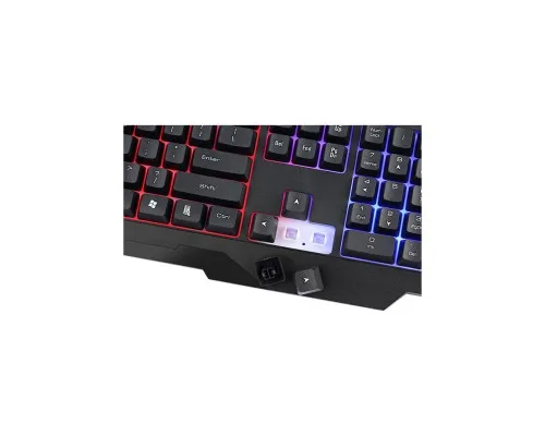Клавіатура Xtrike ME KB-306 LED USB UA Black (KB-306UA)