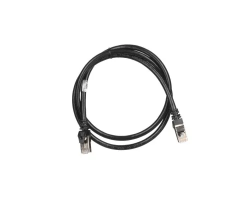 Патч-корд 1м S/FTP Cat 6 CU PVC 26AWG 7/0.16 black 2E (2E-PC6SFTPCOP-100BK)