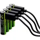 Аккумулятор Verico AAA USB Type-C 600mAh 1.5V Li-ion * 4 (LoopEnergy) (1UDBT-A2WEBC-NN)