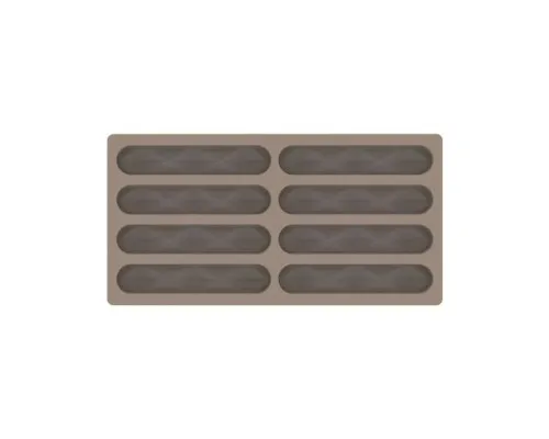 Форма для шоколада Silikomart Kit Bar Sisma 120x25 h10 мм, 117x22 h12.5, 29 мл x 8 (CH028 - KIT BAR SISMA)