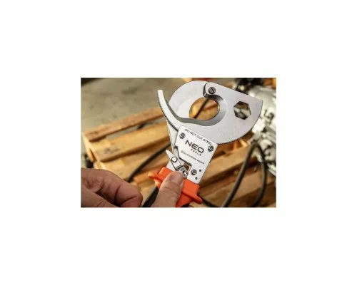 Кабелеріз Neo Tools для мідних та алюмінієвих кабелів, 400 мм, з тріскачкою (01-401)