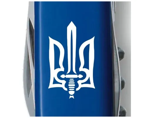 Ніж Victorinox Spartan Ukraine Blue Тризуб ОУН білий (1.3603.2_T0300u)