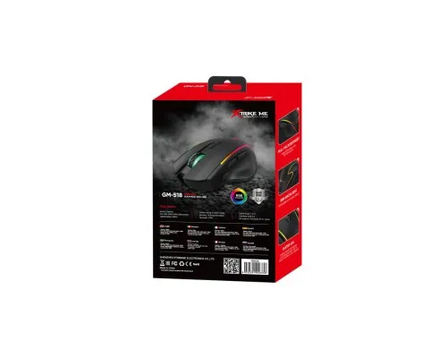 Мышка Xtrike ME GM-518 USB RGB Black (GM-518)