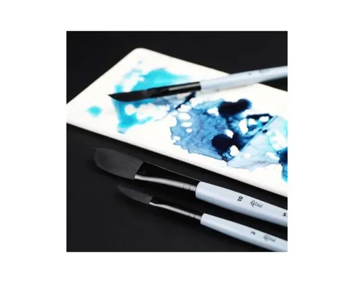 Кисточка для рисования Rosa Синтетика саблевидная плоская, даггер, STREAM 143, № 10 (4823098517269)