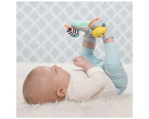 Розвиваюча іграшка Infantino Шкарпетки брязкальця Зебра та тигр (206893I)