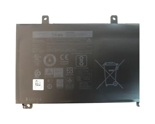 Аккумулятор для ноутбука Dell XPS 15-9560 (short) H5H20, 56Wh (4649mAh), 3cell, 11.4V, Li- (A47314)