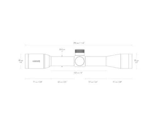 Оптический прицел Hawke Vantage 4x32 (Mil Dot) (14101)