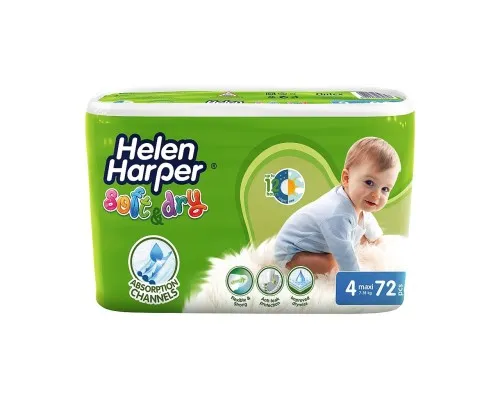 Подгузники Helen Harper Soft&Dry Maxi 7-18 кг 72 шт (5411416060192)