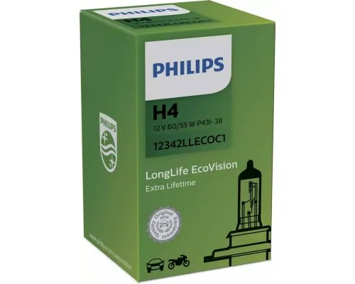 Автолампа Philips галогенова 60/55W (12342 LLECO C1)