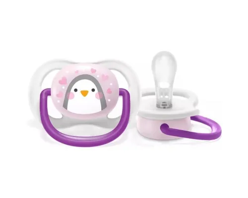 Пустышка Philips AVENT Ultra Air Animal для девочек 0-6 мес (SCF080/06)