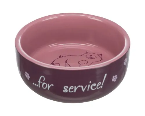 Посуд для котів Trixie Thanks for Service 300 мл/11 см (4011905247939)
