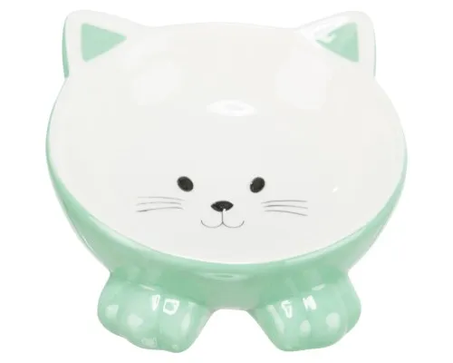 Посуд для котів Trixie Миска керамічна у вигляді котика150 мл/14 см (кольори в асортименті) (4011905248073)
