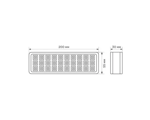 Світильник TITANUM LED аварійний 30 LED 6500K (TL-EM1106)