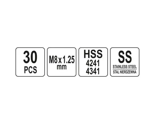 Набір інструментів Yato для ремонту різьби M8x1,25 (YT-17633)