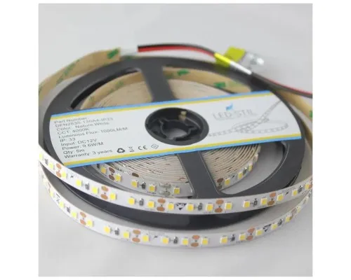 Світлодіодна стрічка LED-STIL 4000K 9,6 Вт/м 2835 120 діодів IP33 12 Вольт 1000 lm нейтральне світло (DFN2835-120A4-IP33)