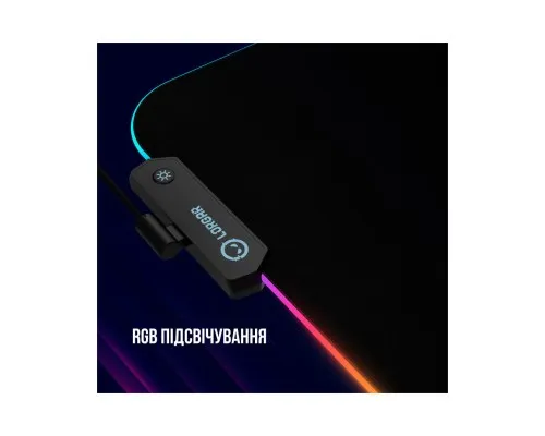 Килимок для мишки Lorgar Steller 913 RGB USB Black (LRG-GMP913)