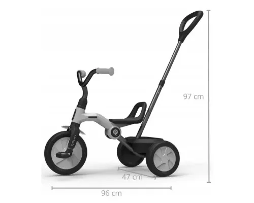Дитячий велосипед QPlay Ant+ LightGrey складаний із батьківською ручкою (T190-2Ant+LightGrey)