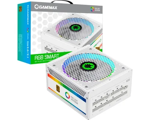 Блок питания Gamemax 850W (RGB 850 PRO WH (ATX3.0/3.1 PCI)