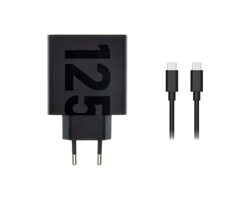 Зарядний пристрій Motorola 125W GaN USB- С + cable 1m USB-C (SJMC1252) (1060544)